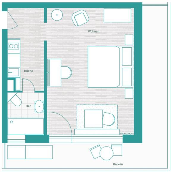 Livingroom Mathildenhoehe Darmstadt Eksteriør billede